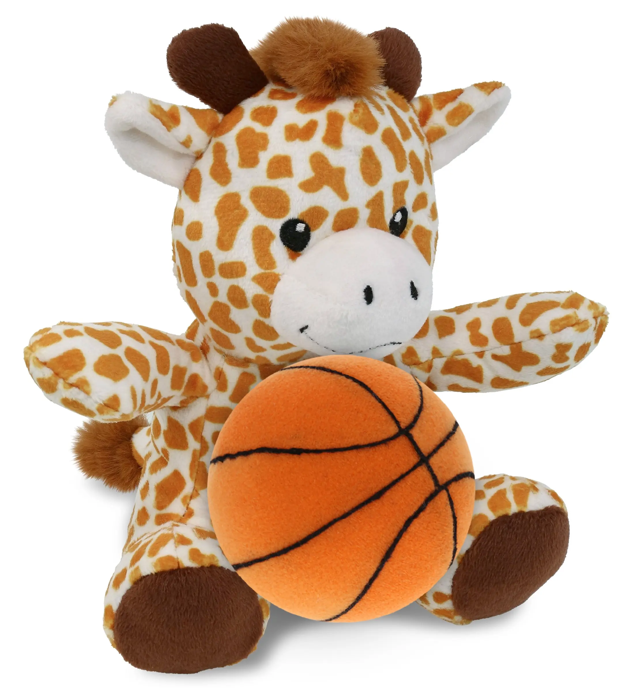 DOLLIBU 6-in Soft Polyester Giraffe Stuffed Toy - Fluffy, Giraffe-Shaped, Toddler-Safe Stuffed Toy, Ideal for Kids, Fluffy Stuffed Toys, Giraffe-Shaped Stuffed Toys