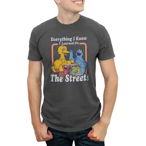 Men's Sesame Street Everything I Know I Learned on the Streets T-Shirt