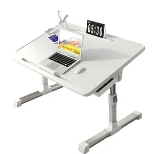 laptop  desk  bed Foldable Adjustable Laptop Bed Desk with Slot Drawer & USB Port for Bed Dorm Home Office Use