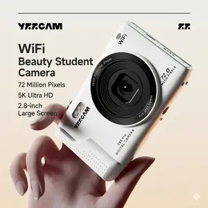 5K Digital Camera with 32GSD Card, 16X Digital Zoom Camera, Portable Mini Camera for Teenagers Students Boys Girls, Point and Shoot Camera for Gifts, Tech Gadgets, Gift, Pocket Camera，ccdCamera