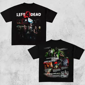 Left 4 Dead Shirt Premium Cotton, Left 4 Dead  Fans, RPG Game Graphic Shirt, Streetwear Shirt Unisex Oversize Gift for RPG Game Lovers