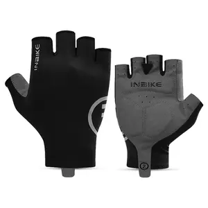 INBIKE Professional Unisex Adult Anti-Skid Performance Touchscreen Half-Finger Sports Gloves - Shock-Absorbing Padded, Breathable All-Season Biking Equipment for MTB & Road Riding (S-XL), Adults