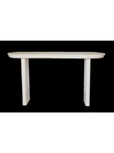 HomeRoots 555318 60 in. Natural Solid Wood Console Table