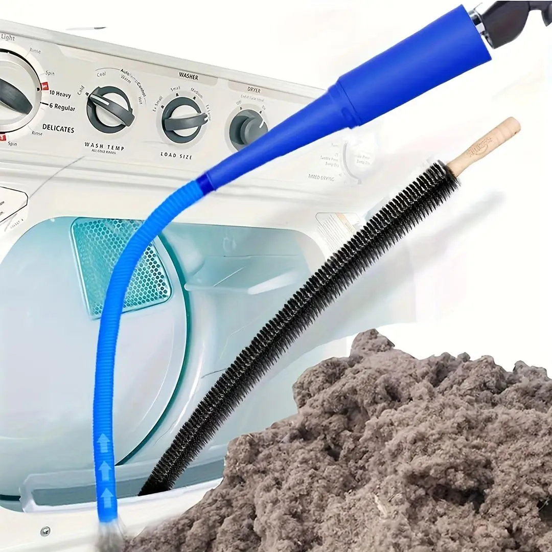 Dryer Vent Cleaning Kit, 1 Set Dryer Cleaning Duct and Flexible Dryer Lint Brush, Home Care Products, Home Cleaning Tool