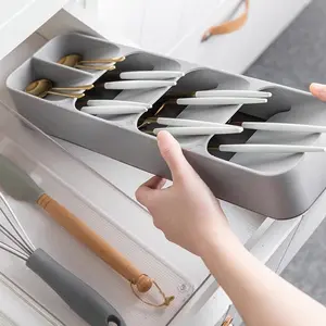 Kitchen Drawer Organizer Box, Cutlery Storage Container, Utensil Holder, Divided Compartments, Durable Kitchen Organizing Solution, Kitchen Organizers, Model Xinghao 007