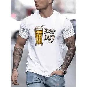 Stylish Casual Letter Print T Shirt for Men
