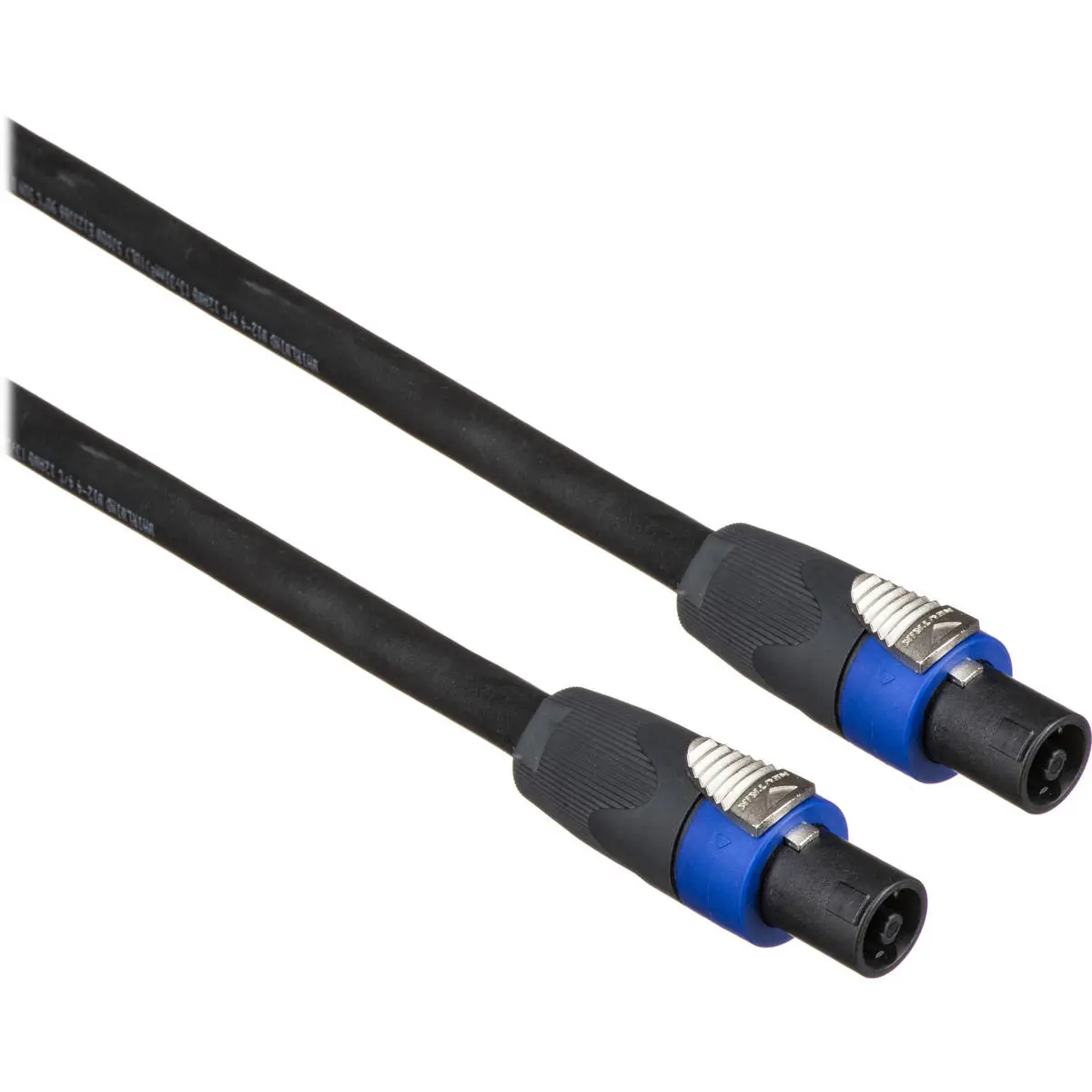 Whirlwind 10ft 4-Conductor 12-Gauge NL4 Speakon to NL4 Speakon Speaker Cable, Durable Audio Accessory for Audiophiles with Hassle-Free Connections & High-Quality Sound Reproduction