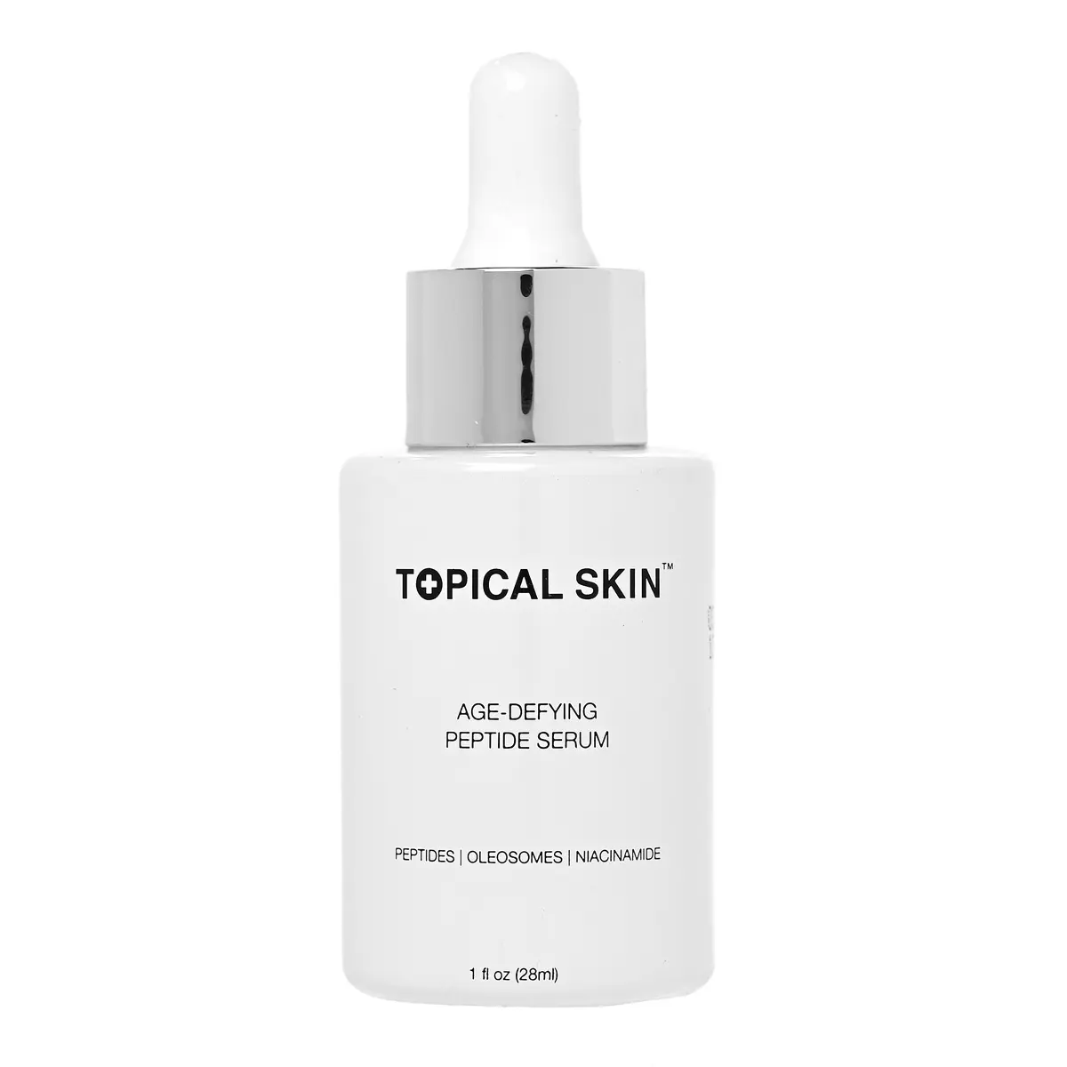 Topical Skin Age-Defying Peptide Serum is a lightweight, rejuvenating serum designed to help improve the appearance of signs of aging and reveal a more youthful complexion. Enhanced with moisture-locking Oleosome technology, it absorbs quickly.