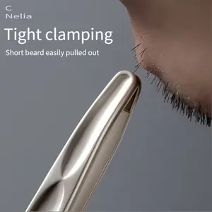 High-End Round Head Eyebrow & Facial Hair Tweezers, Eyebrow Shaping, No-Mark Grip, Precision Trimming, Easy Grooming, Unisex Durable Beauty Tool, Facial Hair Removal