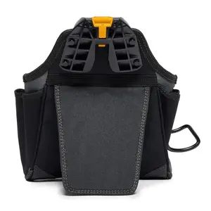 ToughBuilt Professional Contractor Pouch, Durable Multi-pocket Tool Organizer with Belt Clip & Kickstand, Tool Organizer for Electrician, Woodworking, Tool Bag