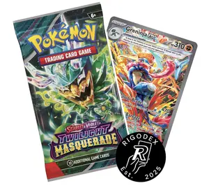 Pokemon Twilight Masquerade Booster Pack - 10 Additional Game Cards for Collectors & Enthusiasts - Perfect for Fans & Casual Players