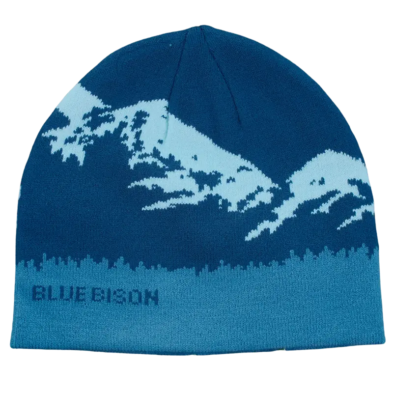 Mountain Peak Skull Cap in Blues