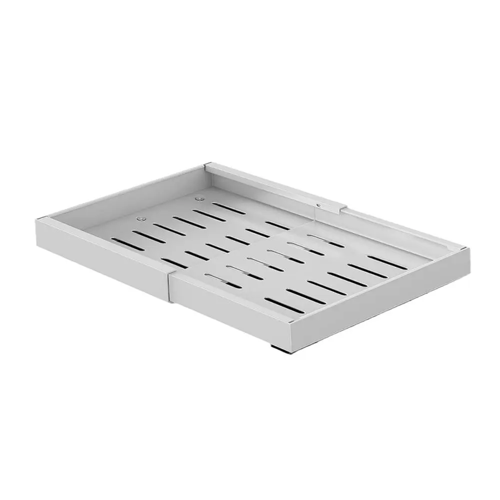 Gaomon Pull-Out Cabinet Organizer - Heavy-Duty Carbon Steel Adjustable Slide-Out Shelf with Installation Kit, Home Storage Solution with Kitchen Storage Rack & Adhesive Shelf Organizers for Bathroom Use