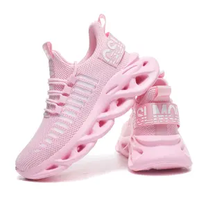 Women's 2026 Spring Pink Sporty Cloud Sneakers - Mesh Breathable, Lightweight Slip-On | Non-Slip for Gym, Walking & Daily Wear