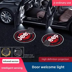 LED Car Door Welcome Light for Jeep Wireless Universal Projector Ghost Shadow Lamp