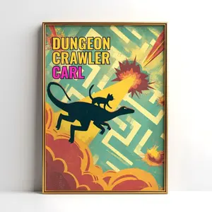 Dungeon Crawler Carl Poster | Sci-Fi Fantasy Wall Print | Fantasy Humor Print F