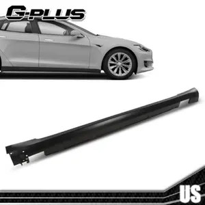 Fit For 12-21 Tesla Model S Right Side Skirt Rocker Panel Textured Black