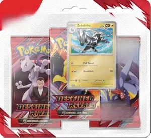Pokemon TCG Scarlet & Violet Destined Rivals Checklane Three Booster Blister Pack Featuring  Team Rocket Cards