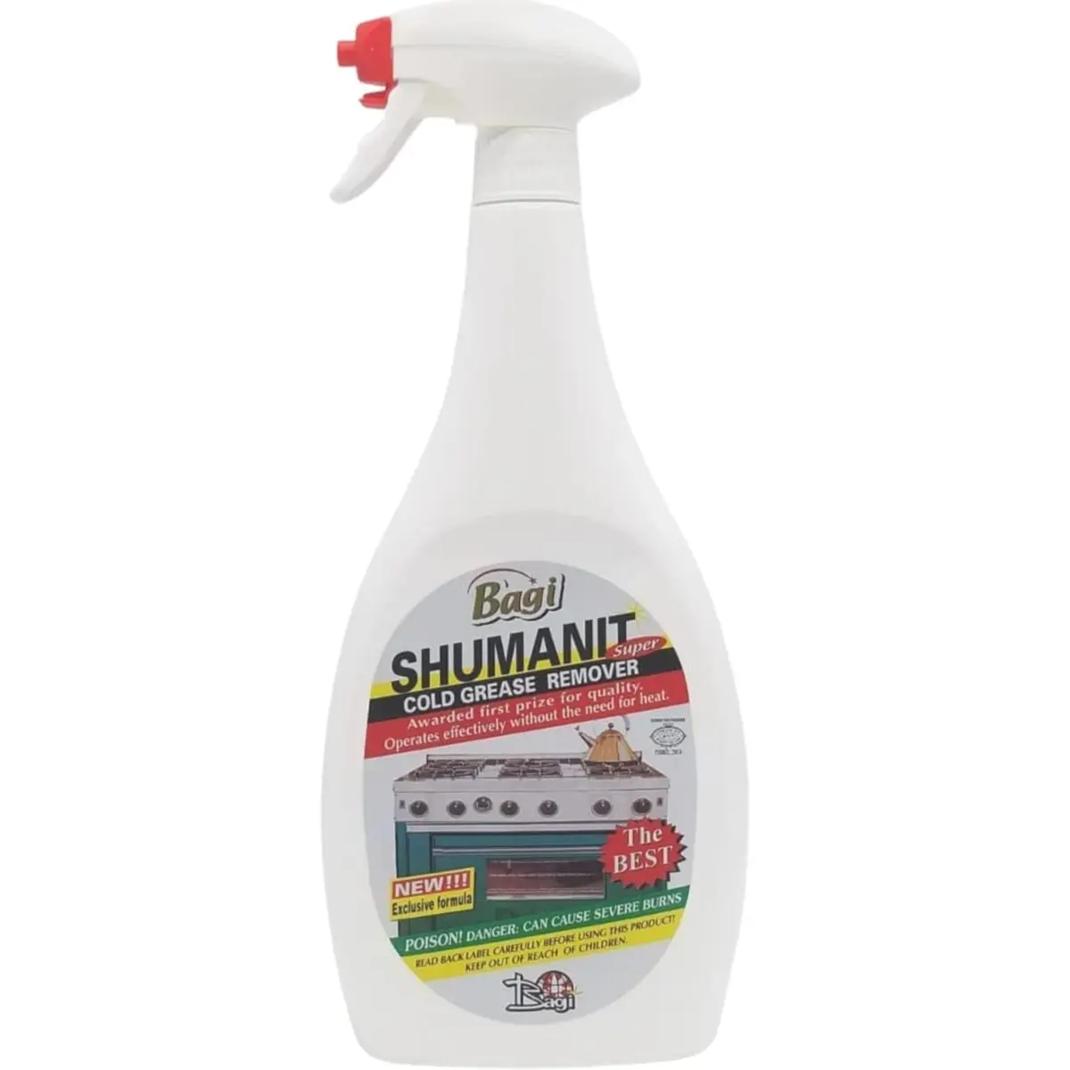 SHUMANIT Cold Action Kitchen Grease Remover Spray, 25.4 fl oz All-Purpose Cleaner Bottle for Home Users, Household Cleaning & Kitchen Cleanup