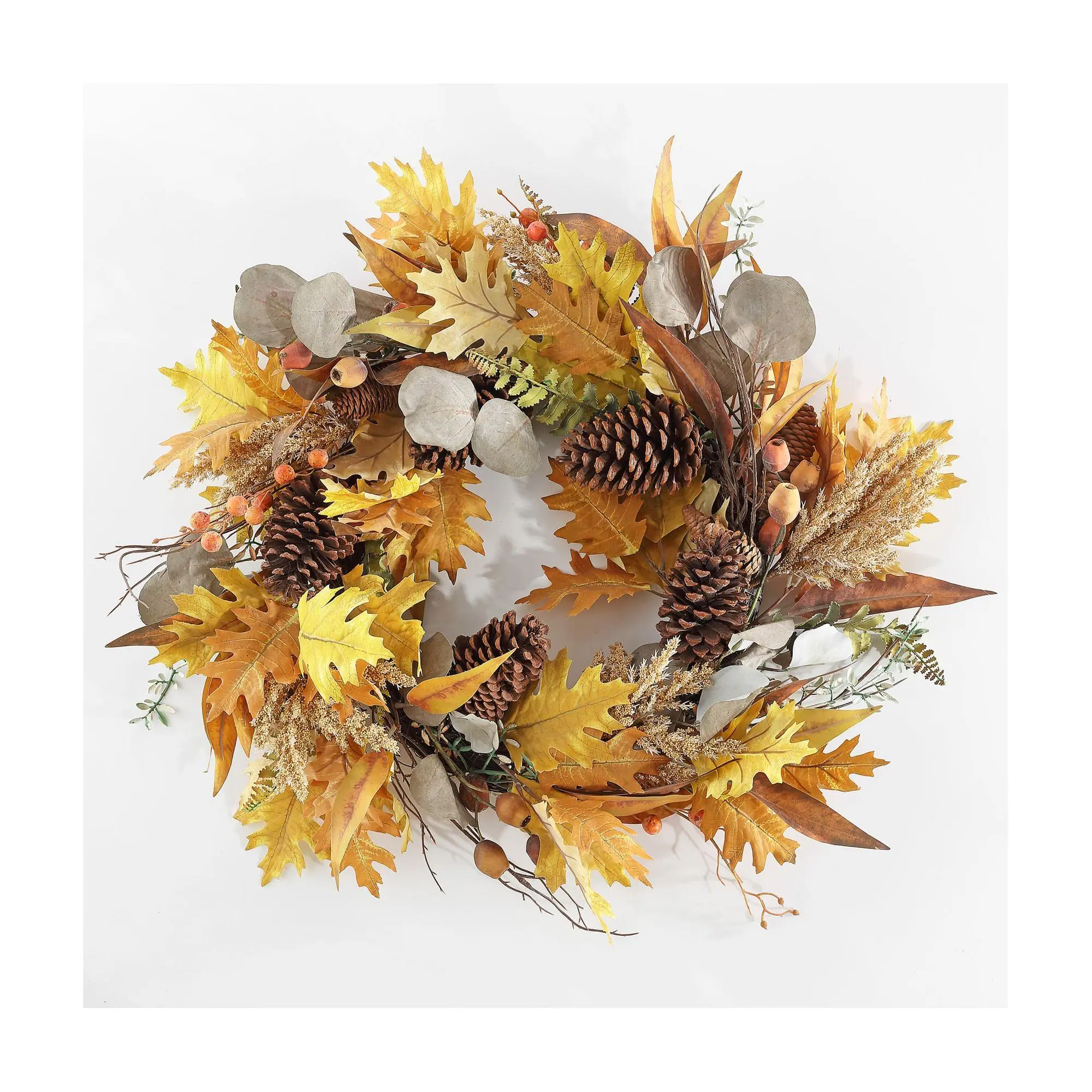 Safavieh Faux 30" Oak Leaf & Eucalyptus Wreath Safavieh Faux 30" Oak Leaf & Eucalyptus Wreath