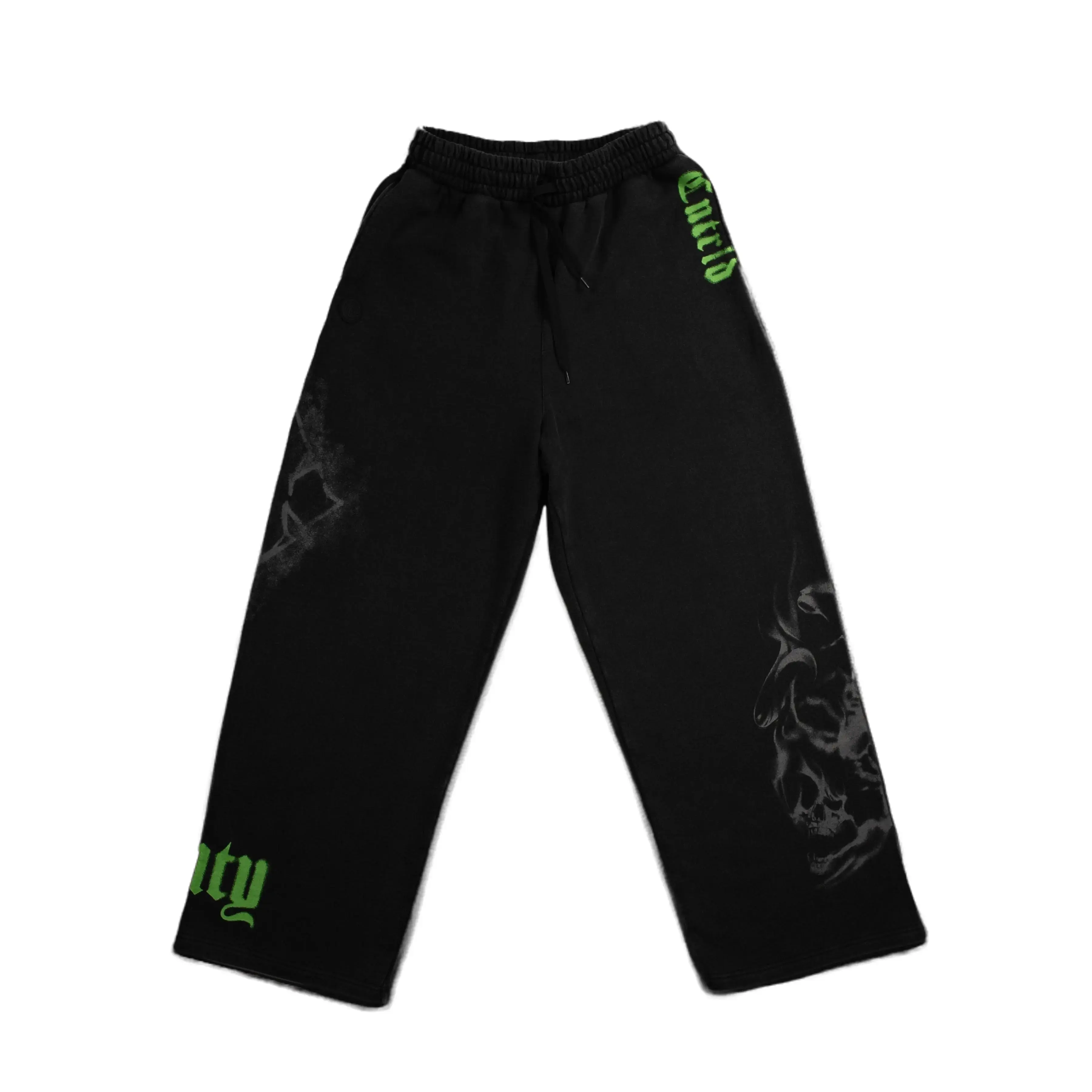 Venom Green Wide Leg Sweats