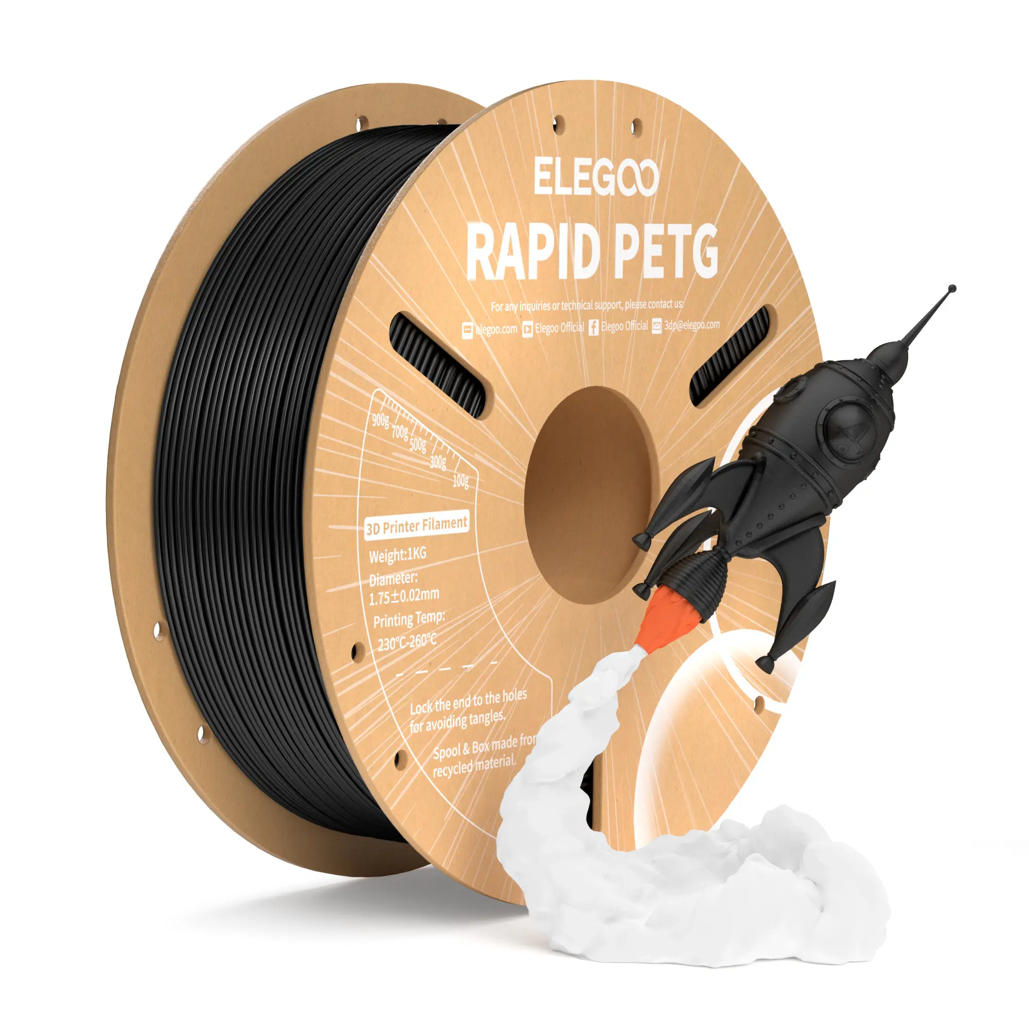 ELEGOO Rapid PETG Filament 1.75mm 1KG for 3D Printer, PETG/RAPID PETG tiktokshopbacktoschool,back to school,back to school haul ELEGOO Rapid PETG Filament 1.75mm 1KG for 3D Printer, PETG/RAPID PETG tiktokshopbacktoschool,back to school,back to school haul
