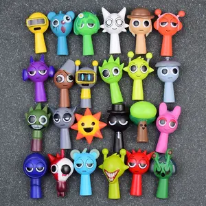 24pcs Sprunki Action Figures Set, Music Game Collectible Dolls, Unique Christmas & Birthday Gifts for Adults & Youngsters, Whimsical Art Style Figurines, Perfect for Car & Desktop , Holiday Gifts shopkin shq room decor