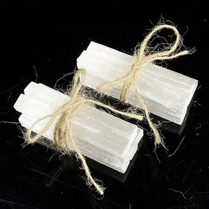 Natural Selenite Bar Set - 100g White Quartz Crystal Specimens for Home Decor & Healing - 7-8cm Length - Gemstone Decorated Ornament