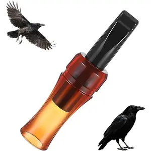 1 Crow Decoy Call, Portable Crow Lure Call for Outdoor, Beginners and Professionals, Includes Whistle, Whistle Mouthpiece