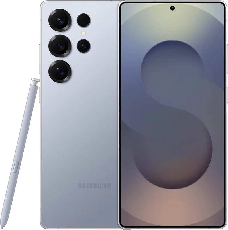 Samsung Galaxy S25 Ultra SM-S938B/DS 256GB + 12GB RAM AI Smartphone, 6.9" Dynamic LTPO AMOLED, Snapdragon 8 Elite, 5000mAh Battery, Titanium SilverBlue, Factory GSM Unlocked, International Model