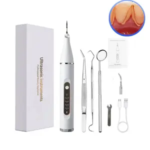 Oral Plaque and Tartar Remover – Specifically designed to remove tartar Rechargeable dental care kit includes dental tools and replaceable heads Suitable for adults and pets Detachable and adjustable electric teeth cleaner