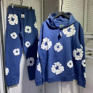 Luxury New Trendy Hot-selling Cotton Hoodie, Fashionable Sportswear Set with European and American Hip Hop Prints for Women, Viral Fashion, Stylish, New In, Statement, Hot Trend, Party Season, Everyday Chic, Soft Touch