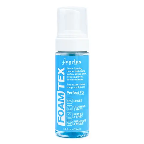 Angelus Foam-Tex Gentle Foaming Shoes Cleaning Agent - Easy to Use Sneaker Care Kit for Collectors, Safely Cleans Suede, Nubuck, Leather, Canvas & More