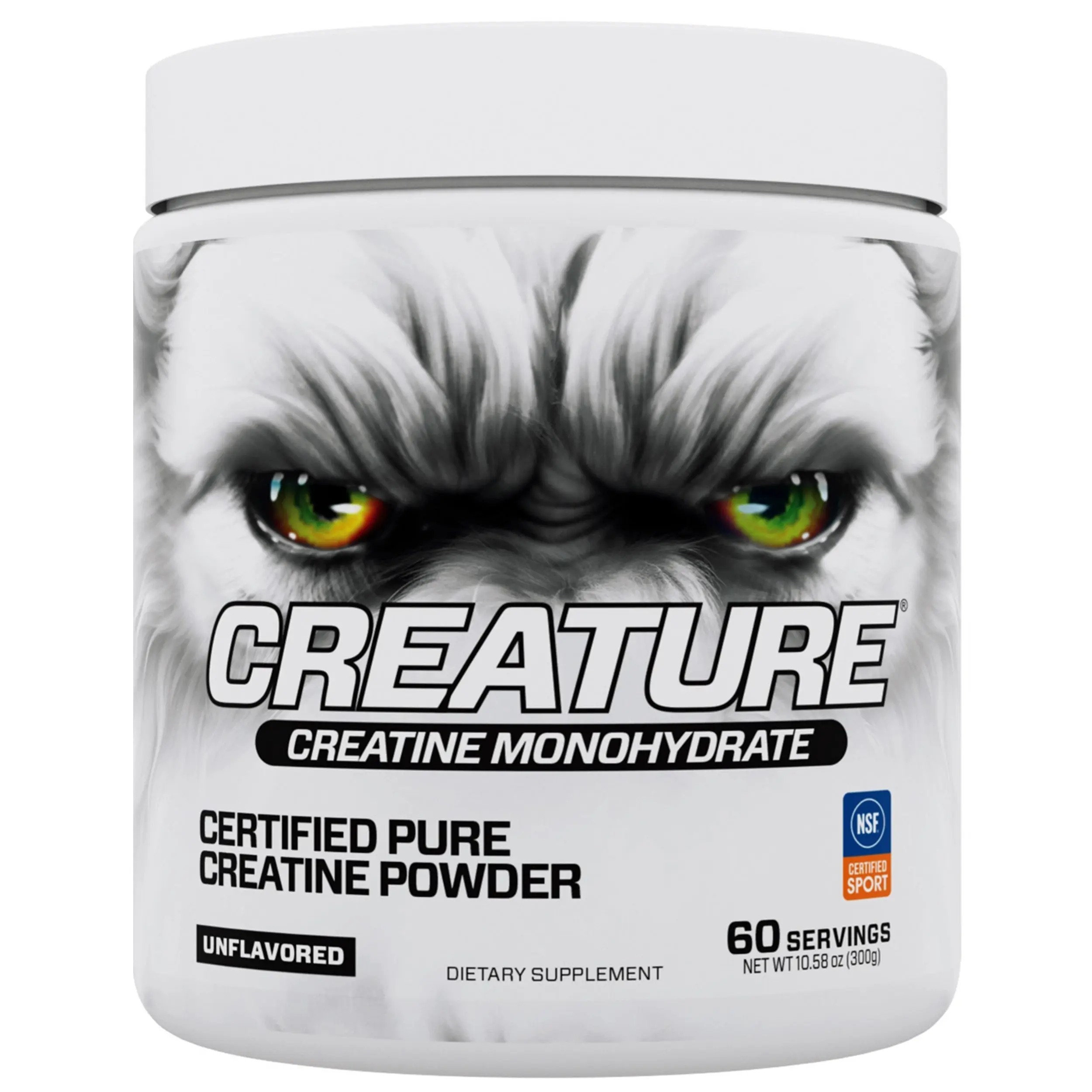 Creature® NSF Certified for Sport Creatine, Fitness Endurance Supplement, Lean Muscle Booster, Label-Checked Creatine in Every Batch