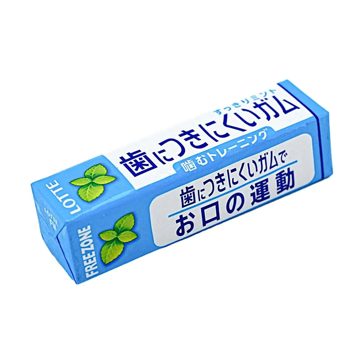 LOTTE Japan Sugar-Free Fresh Mint Chewing Gum - 23g, Dental Care, Low Sodium, Room Temp Storage
