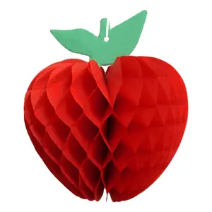 7" HONEYCOMB APPLE DECORATION