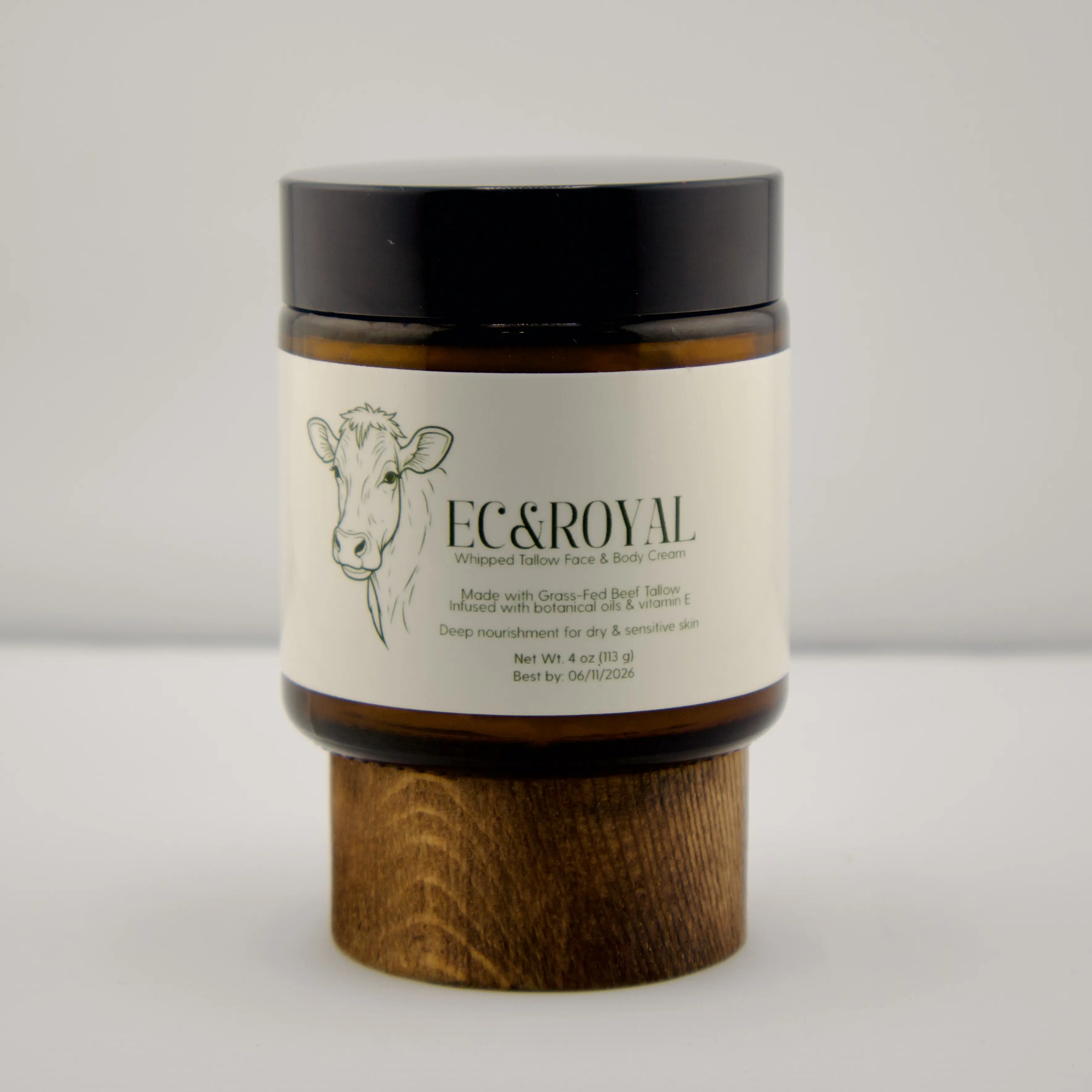 EC&ROYAL Natural Whipped Grass-Beef Tallow - All-Purpose Balm