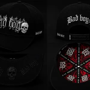 Badboy Beanie Hats - Unisex, Acrylic and Polyester Fabric Construction, Metal Accent Fashion Clothes Accessory