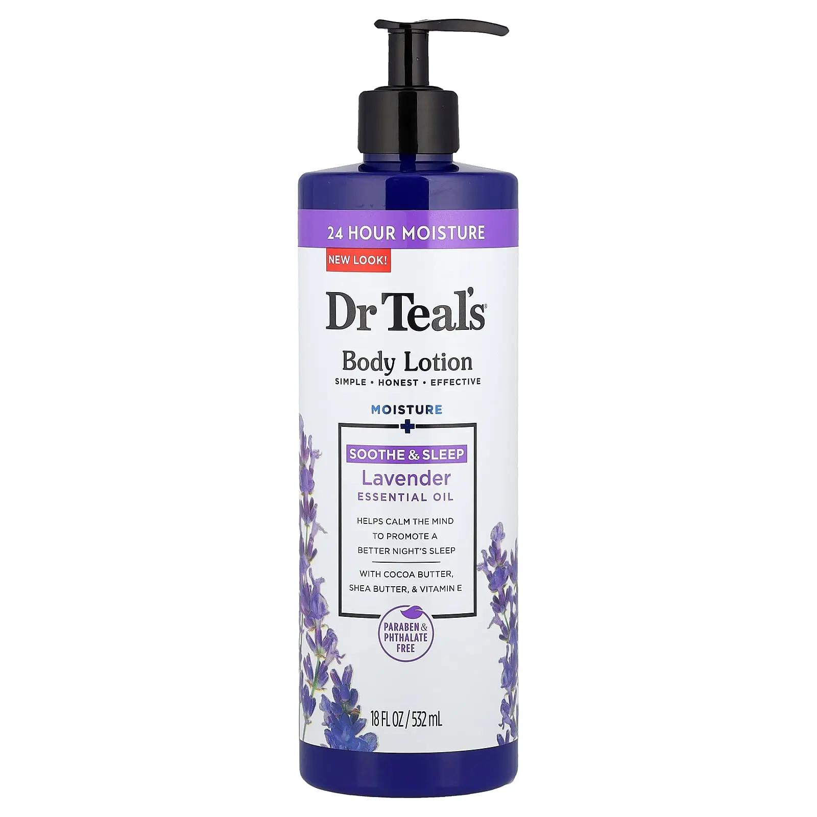 Dr. Teal's Body Lotion, Soothe & Sleep, Lavender, 18 fl oz (532 ml)