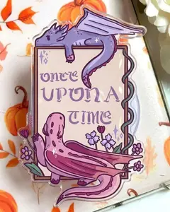 Fantasy Dragon Phone Grip: Once Upon A Time Pop Socket, Fairy Tale Bookish Acrylic Griptok