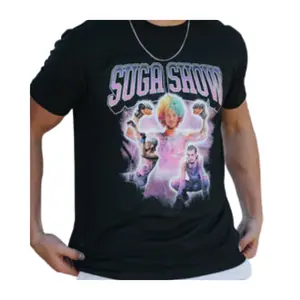 'Suga Show' Tee - Unisex 60/40 Cotton-Poly Blend Graphic T-Shirt for Gym Game Days & Laid-Back Weekends