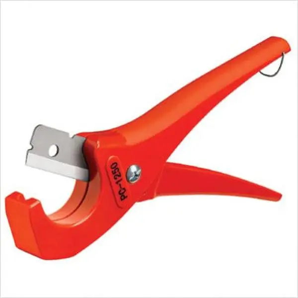 Ridgid PC-125 Scissor Style Pipe Cutter, Heavy-Duty Spring-Loaded Cutting Scissors with Quick-Change Reversible Blades, 1/8"-1-5/8" Cut Capacity for Pipe, Tube Plastic Cutting Tasks (No Ratcheting/Twisting Needed)