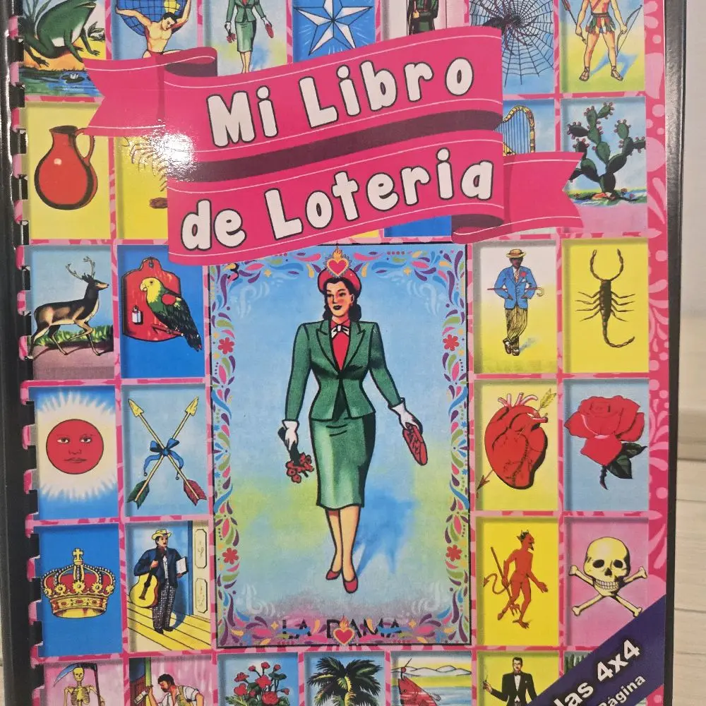 Mi Libro de Loteria 32 Cartas 4x4 Laminadas