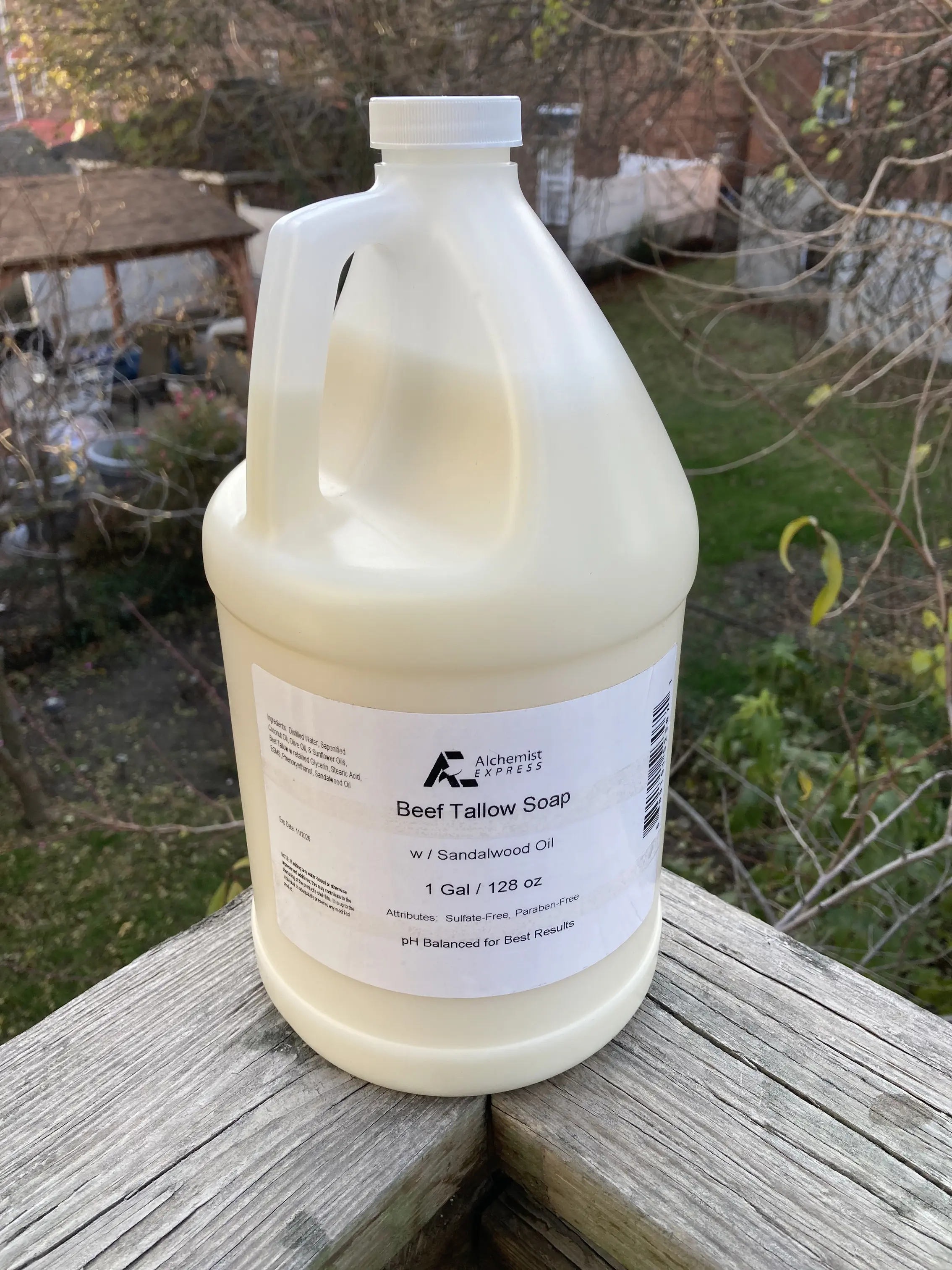 Unscented Goat Milk Liquid Soap, Gentle Exfoliating Hand & Body Wash for Sensitive Skin, Moisturizing Formula Made in the US, Beef Tallow, Youth, All-Natural Oils, Alchemist Express, All Natural Body Wash & Cleansers, Gentle Care, Contains Neither, Natura