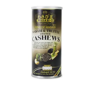 WASABI-O Real Wasabi & Truffle Coated Cashews 6.7oz – Savory Gourmet Snack, Crunchy Nuts with Bold Flavor, Convenient Pack for Everyday Snacking