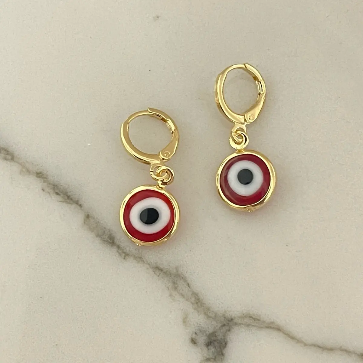 18k Gold Plated Earrings dangly ear