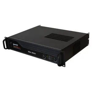 Gemini XGA-3000 Professional 3000W 2-Channel Power Amplifier – Rackmount PA & DJ Amplifier with XLR/RCA Inputs, Bridge Mode, 1100W Bridged Output, Cooling Fan, Clip Limiter, Speakon Outputs, Pro Audio Amp for Live Events & Sound Systems, 4Ω Stereo
