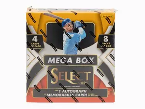 2025 Panini Select Baseball Mega Box - 8 Packs per Box / 4 Cards per Pack - Ripped and Shipped!