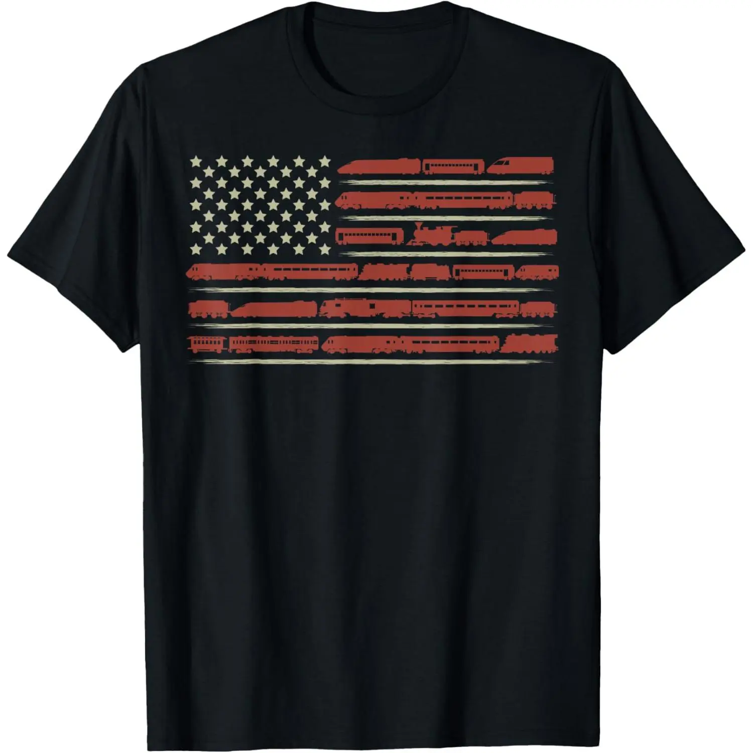 Funny Train Collector Gift Adults Conductor Model Railroad T-Shirt,Made in USA