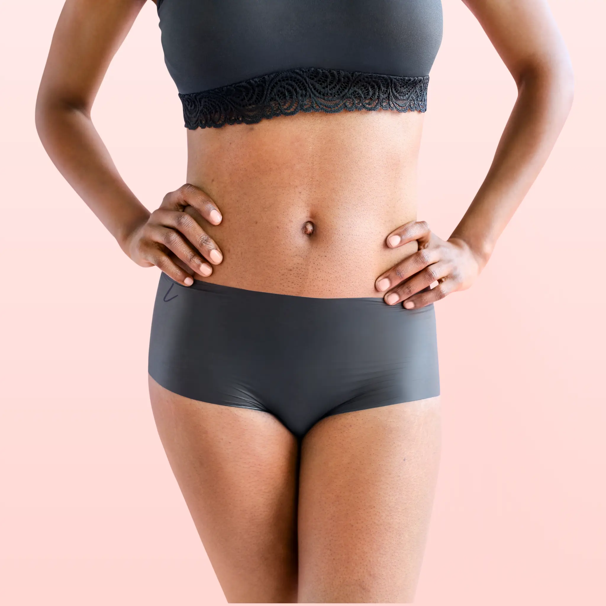4pk - Lorals for Comfort - Single-Use Latex Undies for Closeness, Enjoyment, & Relaxation - Vanilla Scented (Black Shorties)